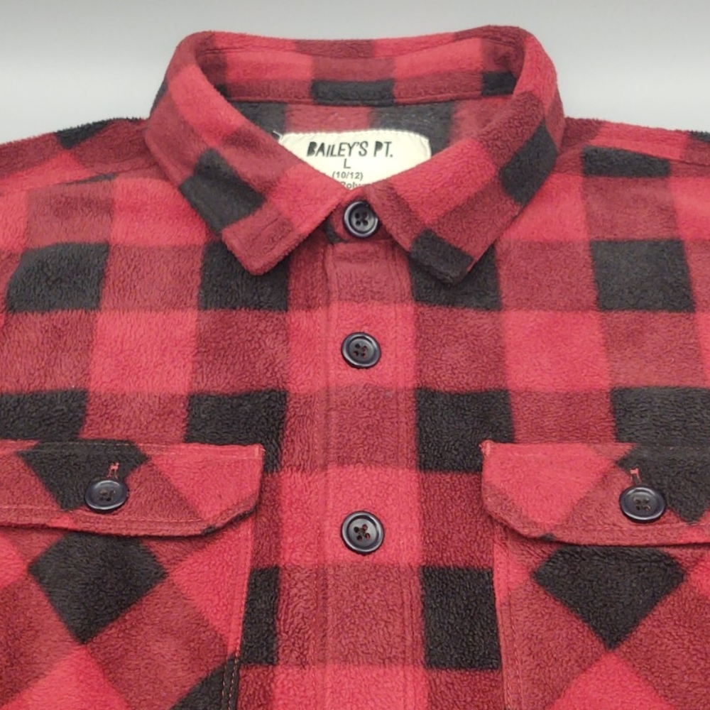 Bailey's Point Red Plaid Fleece Sz. 10-12